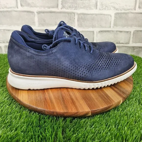 Cole Haan 2.ZeroGrand Laser Blue Wingtip Oxford Shoes Size 11 COLE HAAN 2.ZEROGRAND LSR WING Shoes Marine Blue - Walmart.com main image 4